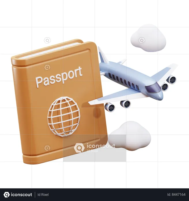 Passport  3D Icon