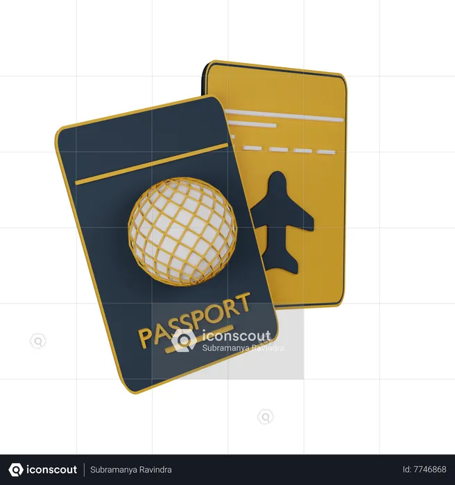 Passport  3D Icon