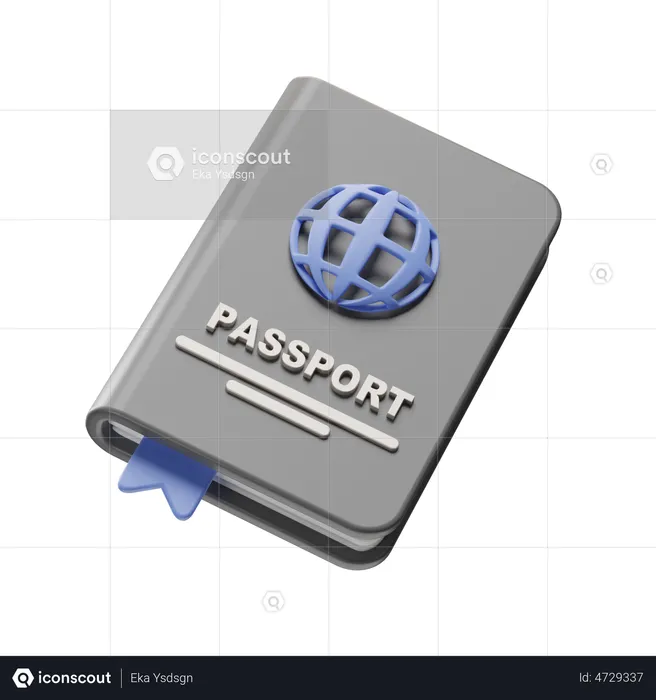 Passport  3D Illustration