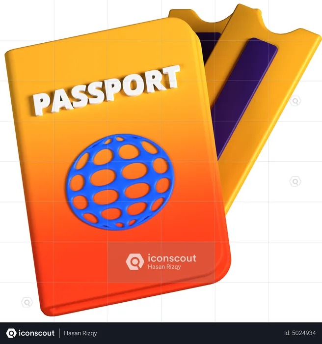 Passport Book  3D Icon