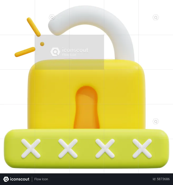 Password Access  3D Icon