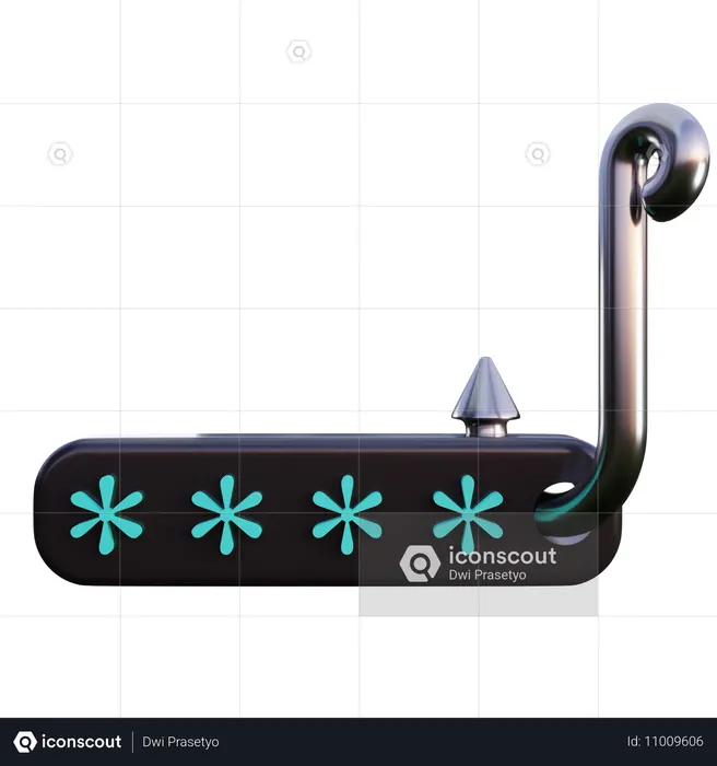 Password Phishing  3D Icon