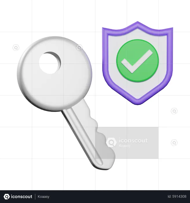 Password Safety  3D Icon