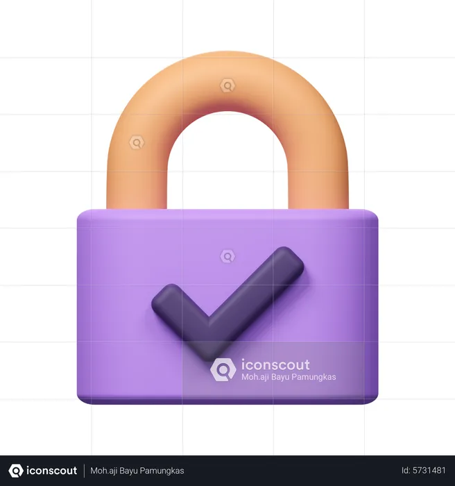 Password Security  3D Icon