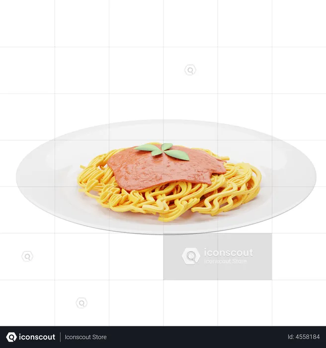 Pasta  3D Illustration