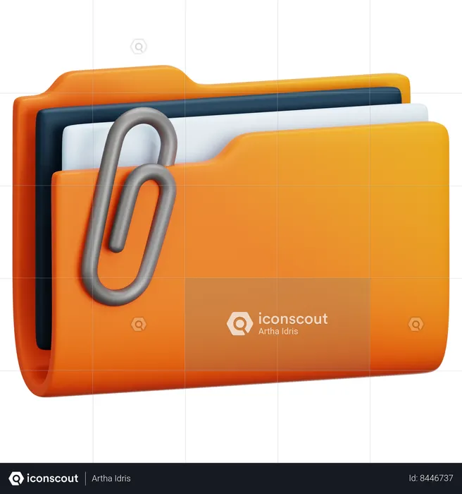 Pasta de arquivo  3D Icon