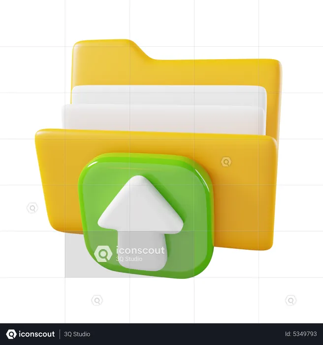 Carregar pasta  3D Icon