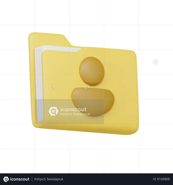 Pasta de usuário  3D Icon