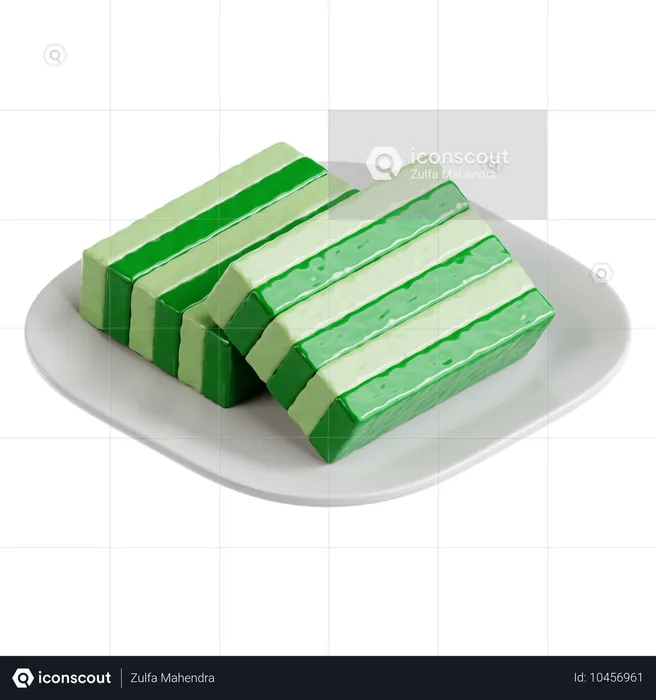 Pastel de capas  3D Icon