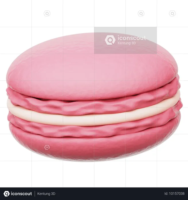 Pastel de macarrones  3D Icon