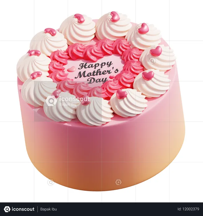 Pastel del dia de la madre  3D Icon