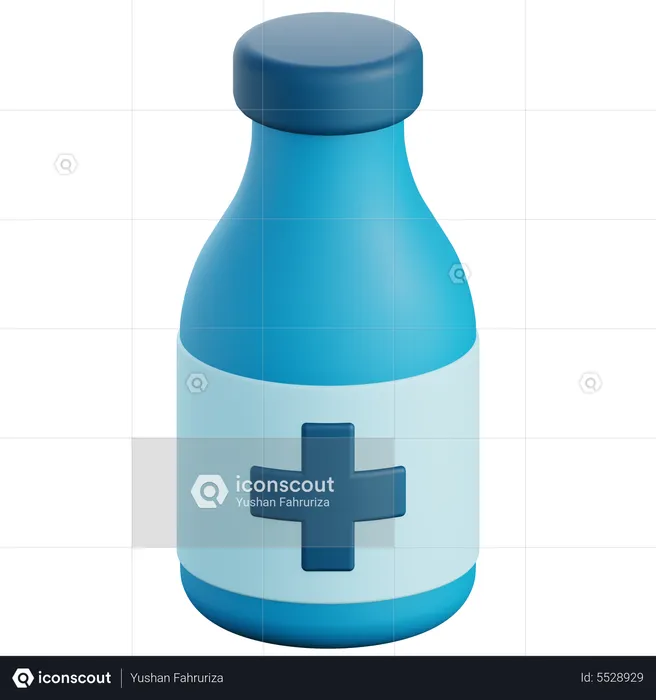 Frasco de medicina  3D Icon