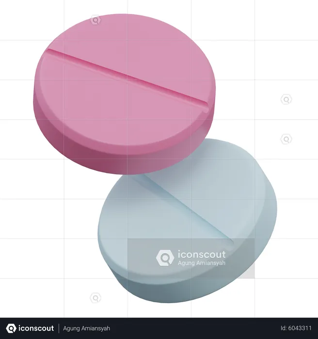 Pastillas  3D Icon