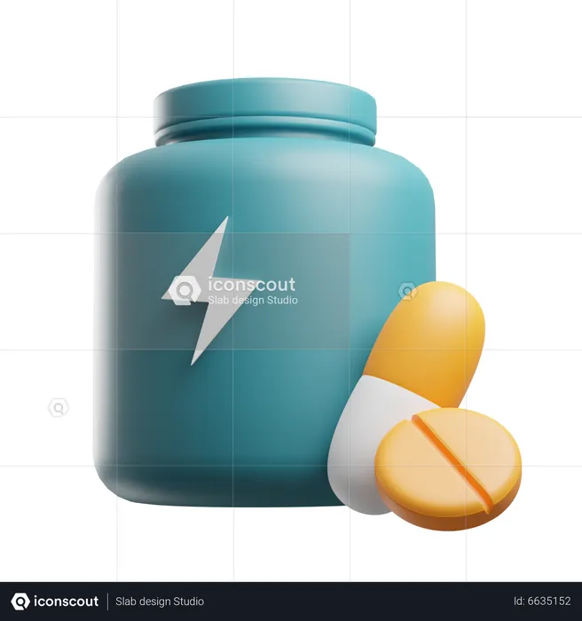 Pastillas energéticas  3D Icon