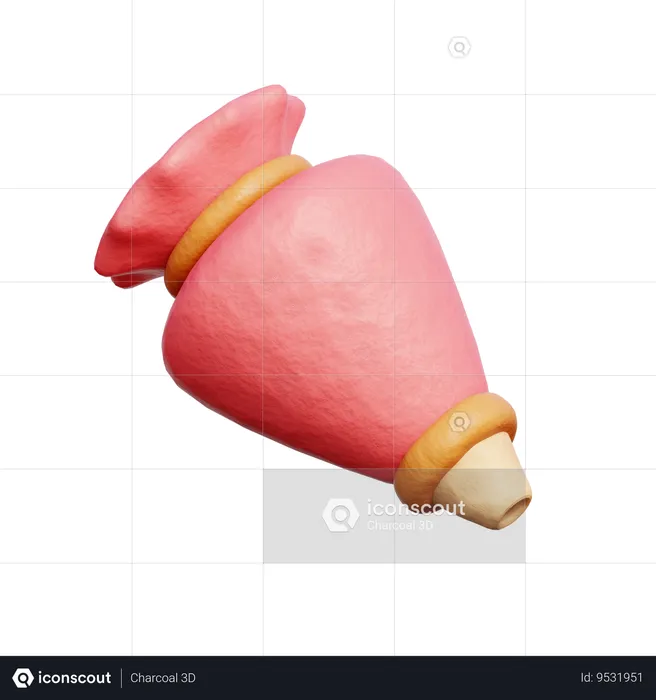 Pastry Bag  3D Icon
