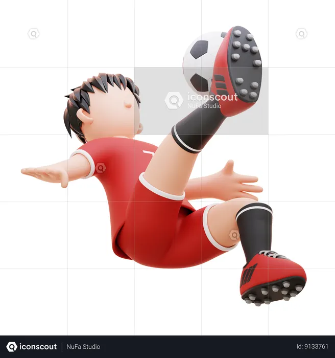 Patear la pelota  3D Icon