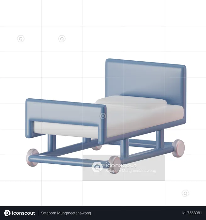 Patient Bed  3D Icon