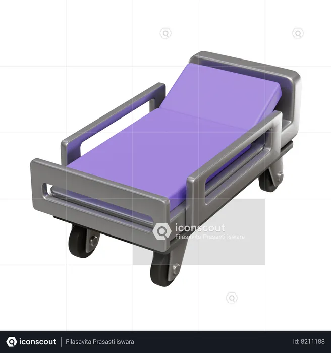 Patient Bed  3D Icon