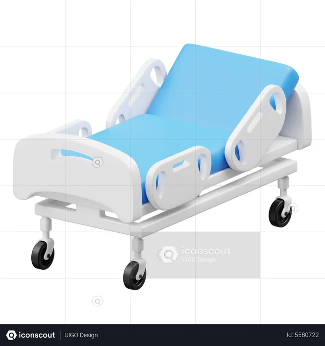 Patient Bed  3D Icon