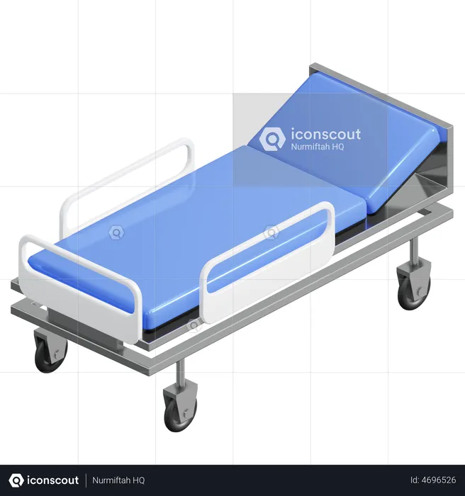 Patient Bed  3D Illustration