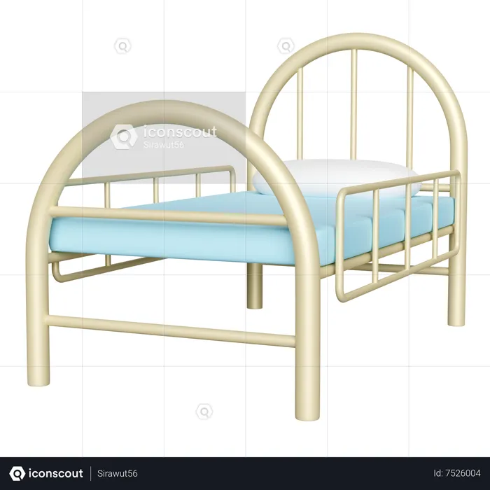 Patient Bed  3D Icon