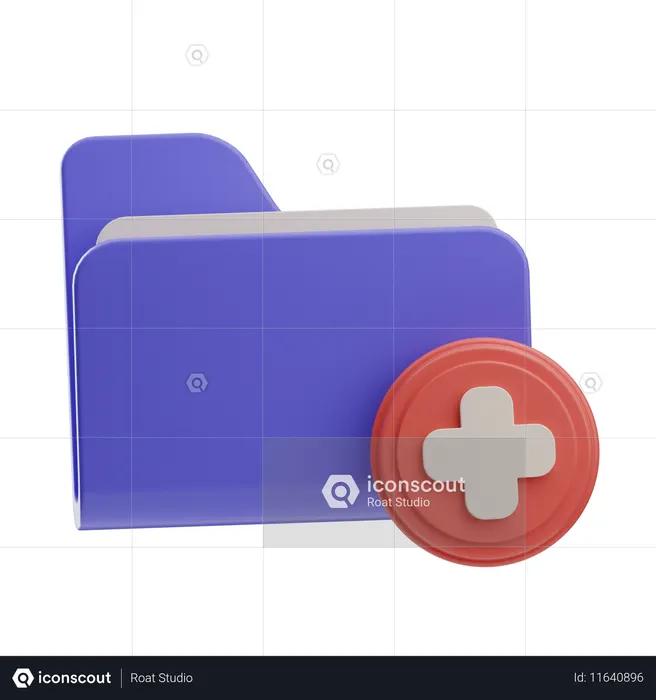 Patient Folder  3D Icon