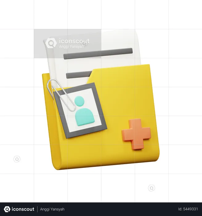 Patient Folder  3D Icon