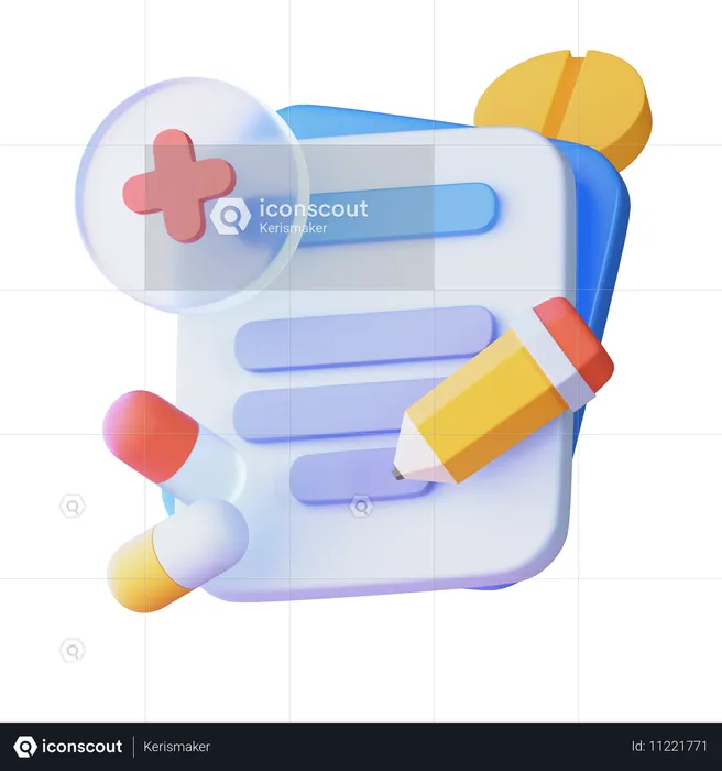 Patientendaten  3D Icon