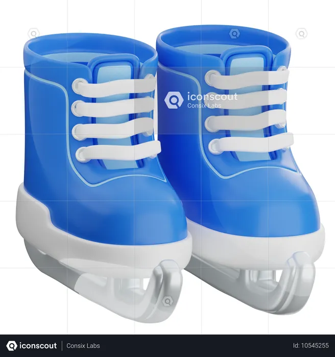 Patins de gelo  3D Icon