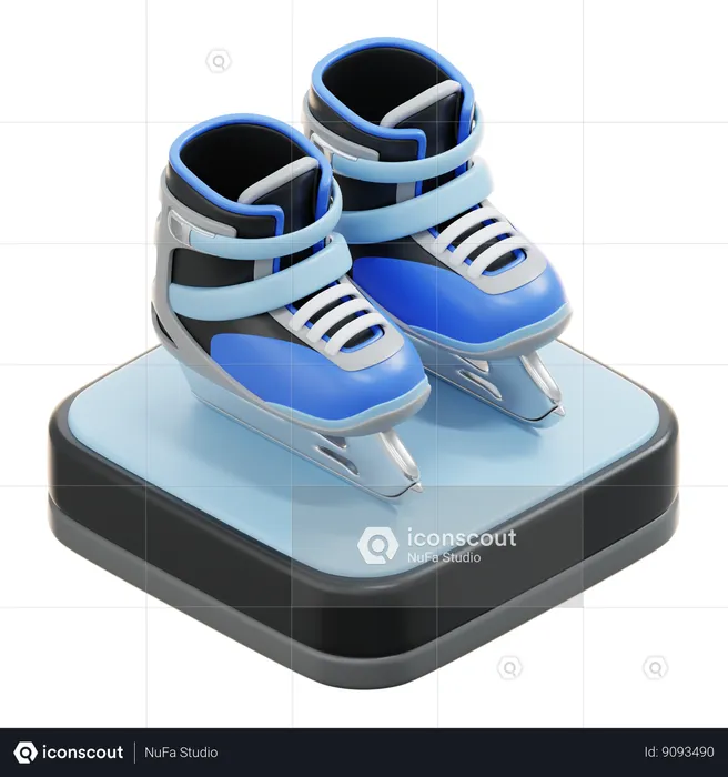 Esquiador  3D Icon