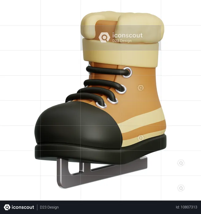 Patinage sur glace  3D Icon