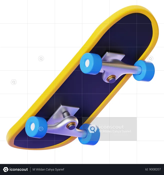 Patineta  3D Icon