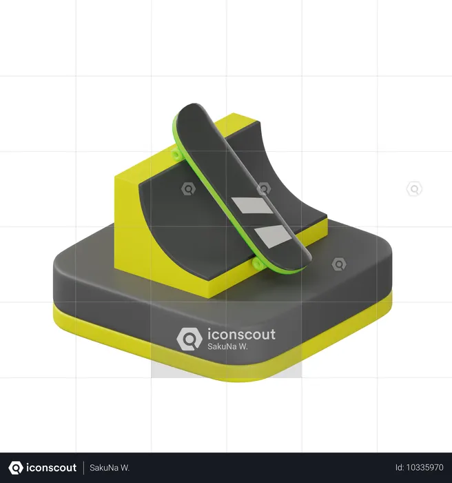 Patineta  3D Icon