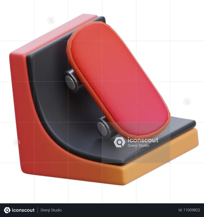 Patineta  3D Icon