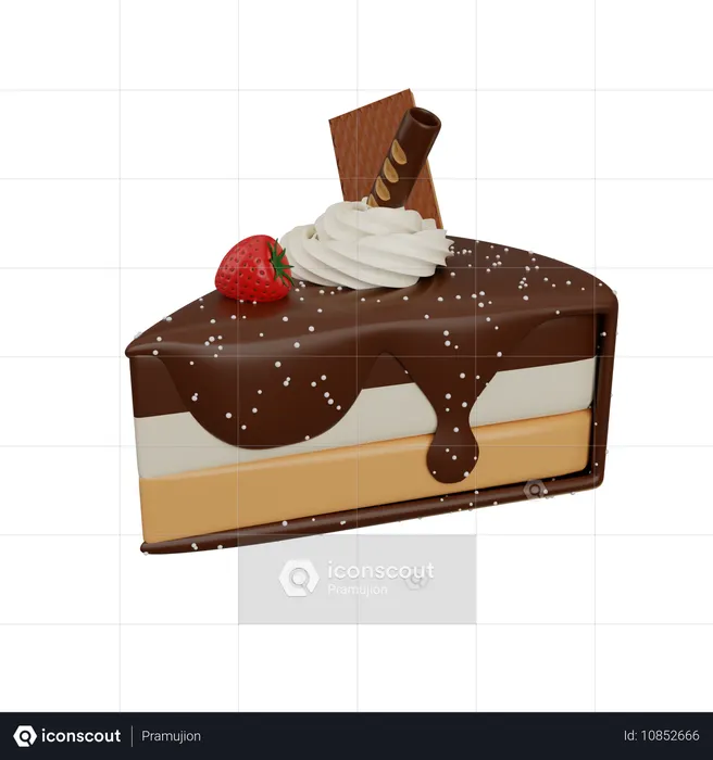 Pâtisserie au chocolat  3D Icon