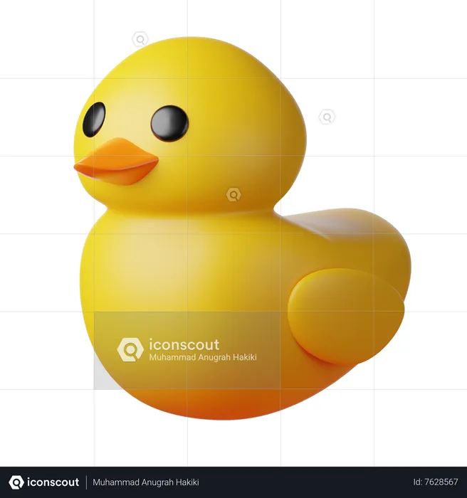 Pato de borracha  3D Icon