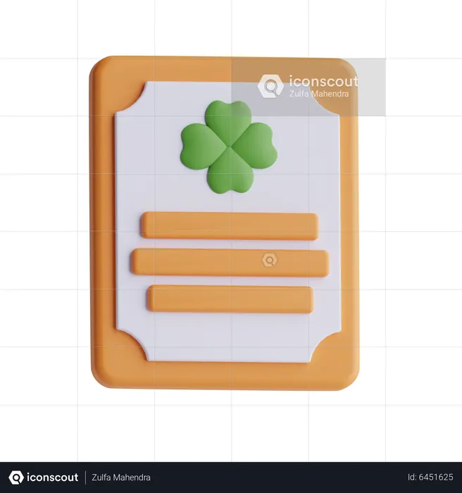 Patricks Day Invitation  3D Icon