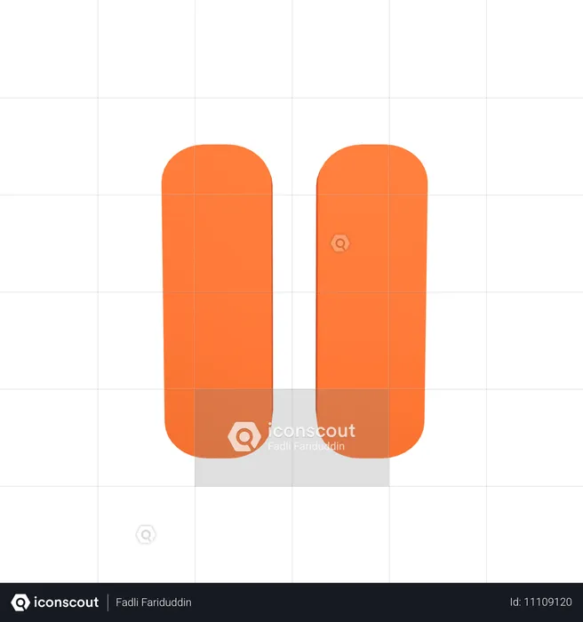 Pausa  3D Icon