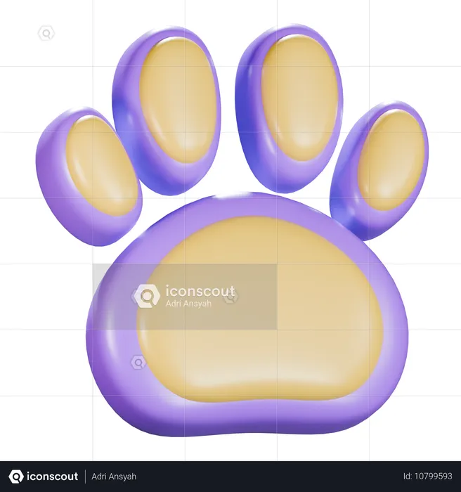 Paws  3D Icon