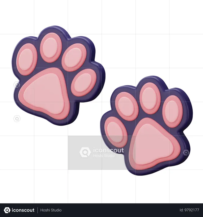 Paws  3D Icon