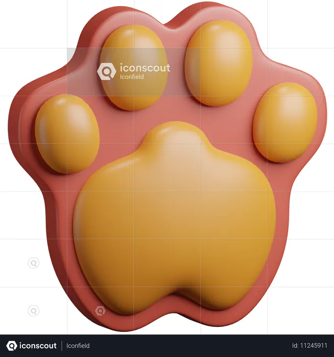 Paws  3D Icon