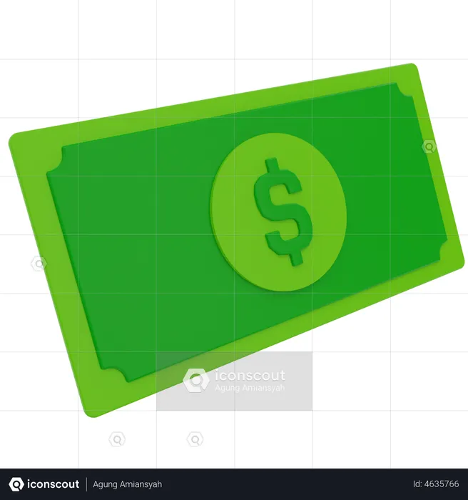 Pay Cash  3D Illustration