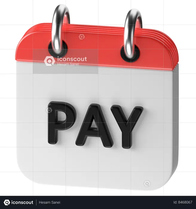 Pay Day 3D Icon Download In PNG, OBJ Or Blend Format