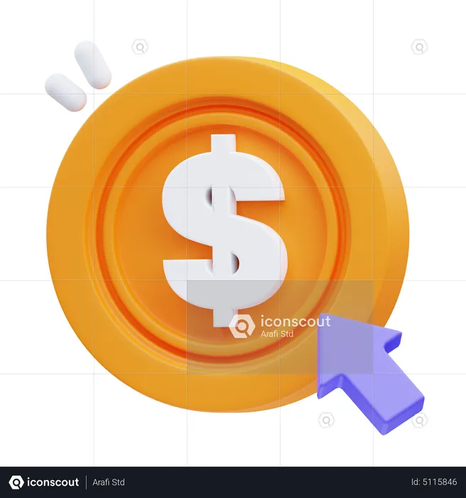 Pay Per Click  3D Icon