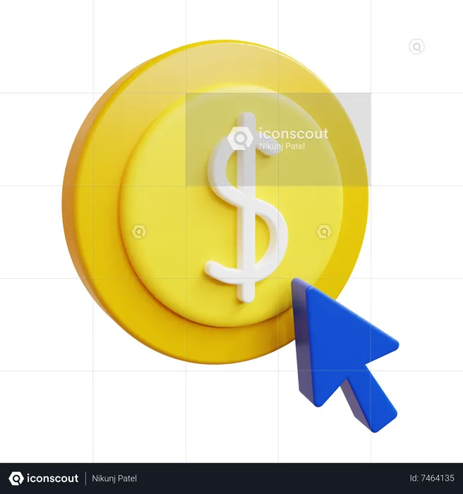 Pay Per Click  3D Icon