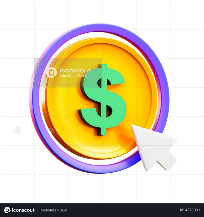 Pay Per Click  3D Illustration