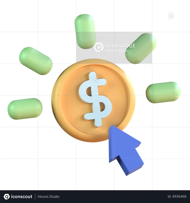 Pay per click  3D Icon