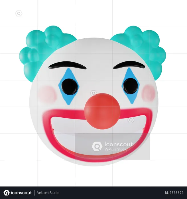 Payaso emoji Emoji 3D Icon