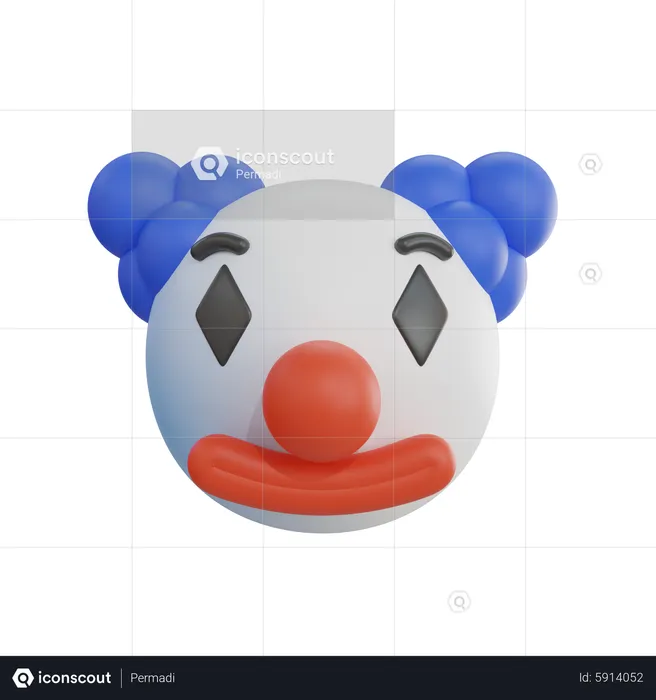 Payaso emoji Emoji 3D Icon