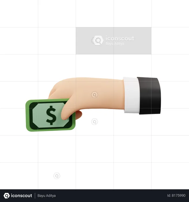 Paying Money Emoji 3D Icon